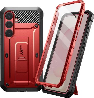Coque SUPCASE Galaxy S25 Béquille Support Rouge
