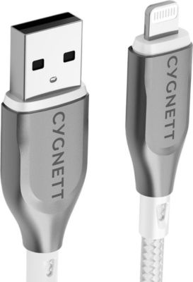 Câble Lightning CYGNETT Lightning vers USB 12W Série Armoured 2m