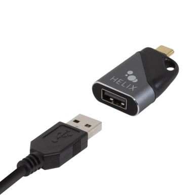 Adaptateur USB C HELIX mini porte-cles USB-C vers USB-A