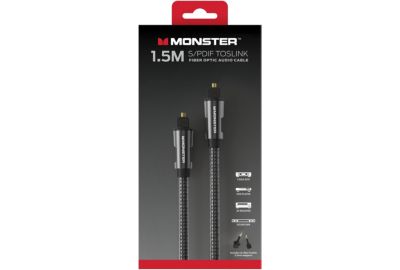 Câble fibre optique MONSTERCABLE AUDIO FIBRE OPTIQUE 1.5M