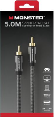 Câble RCA MONSTERCABLE SUBWOOFER RCA M/M 5M