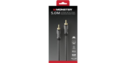 Câble RCA MONSTERCABLE SUBWOOFER RCA M/M 5M