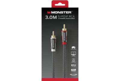 Câble RCA MONSTERCABLE AUDIO INTERCONNEXION 2RCA M/M 3M