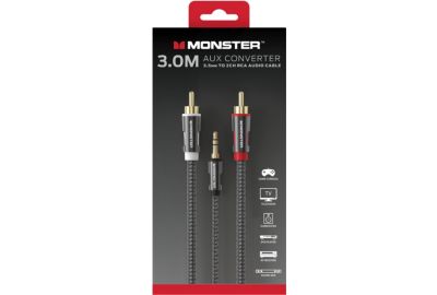 Câble Jack MONSTERCABLE 3.5MM/2 RCA 3M