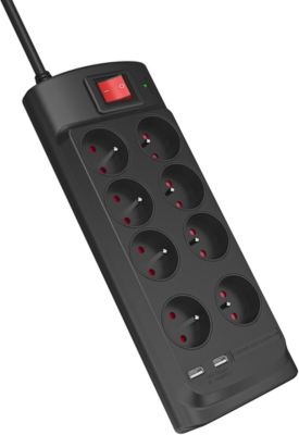 Rallonge parafoudre MONSTERCABLE Parasurtenseur 8 prises + 2 USB-A