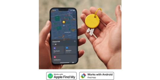 Tracker GPS CHIPOLO POP porte cléfs jaune