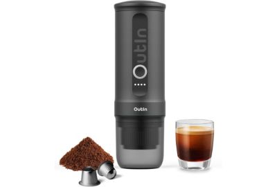 Cafetière à dosette OUTIN Portable Gris Nano Electric OTEM-01-SG