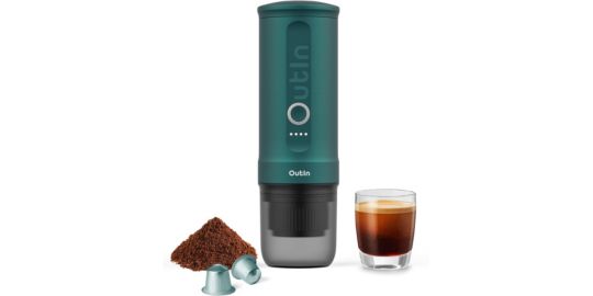 Cafetière à dosette OUTIN Portable Teal Nano Electric OTEM-01-Teal