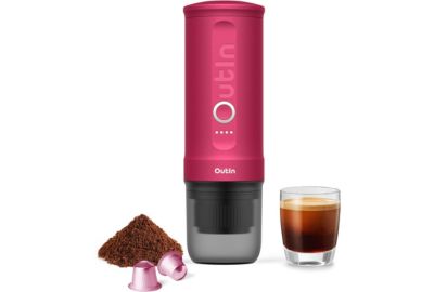 Cafetière à dosette OUTIN Portable Rose Nano Electric OTEM-01-CR