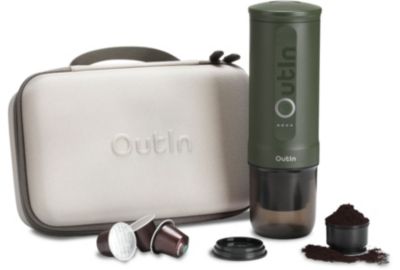 Cafetière à dosette OUTIN de voyage Nano Vert OTEM-01-FG-Bag