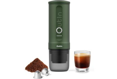 Cafetière à dosette OUTIN de voyage Nano Vert OTEM-01-FG-Bag