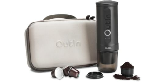 Cafetière à dosette OUTIN de voyage Nano Gris OTEM-01-SG-Bag