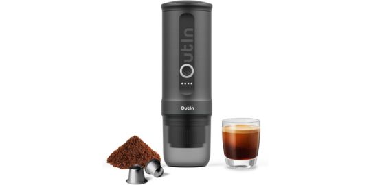 Cafetière à dosette OUTIN de voyage Nano Gris OTEM-01-SG-Bag