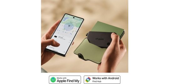 Tracker GPS CHIPOLO Carte rechargeable ss fil gris charbon