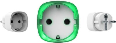 Accessoire pour alarme AJAX SYSTEMS Prise intelligente sans fil blanche avec Accessoire pour alarme AJAX SYSTEMS Prise intelligente sans fil blanche avec