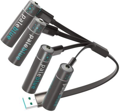 Pile rechargeable PALE BLUE USB AA type C (LR06)
