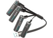 Pile rechargeable PALE BLUE USB C (LR14)