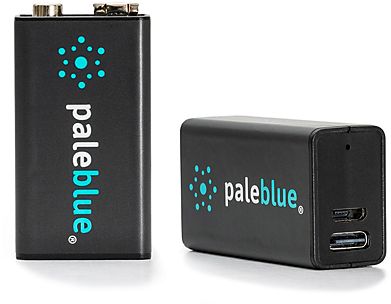 Pile rechargeable PALE BLUE USB 9V (6LR61)