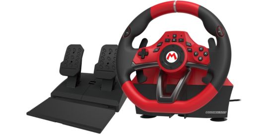 Volant + Pédalier HORI Pro Deluxe Mario Kart Switch
