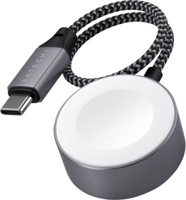 Chargeur induction SATECHI Apple Watch avec Câble USB-C Gris Chargeur induction SATECHI Apple Watch avec Câble USB-C Gris