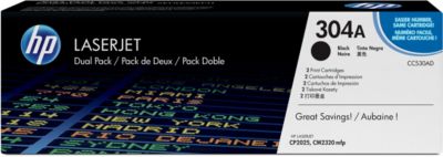 Toner HP N°304A TONER NOIR x2 Toner HP N°304A TONER NOIR x2
