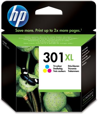 Pack 2 Cartouches HP 301 XL Noir - Compatible - Inkcenter