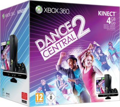 Console MICROSOFT 4GO kinect +dance central 2 + adventures Reconditionné Console MICROSOFT 4GO kinect +dance central 2 + adventures Reconditionné
