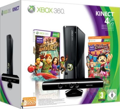 Console MICROSOFT 4GO kinect +carnival +adventures Reconditionné