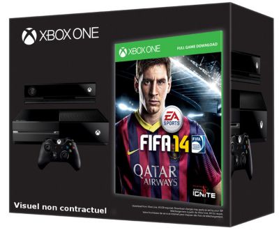 Console MICROSOFT Xbox One Edition Day One + FIFA 14 Reconditionné