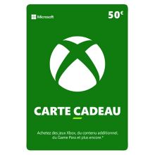 Crédit Xbox Carte cadeaux 50 Euros