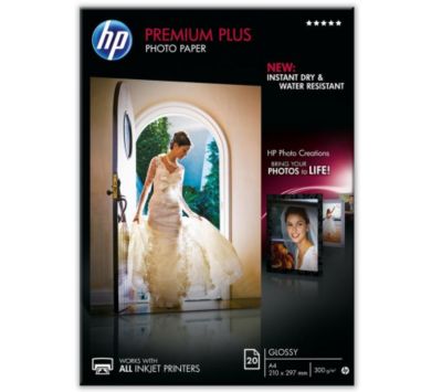 Papier photo HP CR672A Premium A4 Brillant 300g 20f