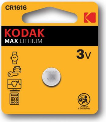Pile KODAK KODAK - Pile - Ultra Lithium - CR 1616 -