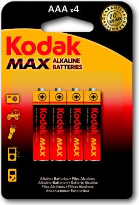 Pile KODAK KODAK - Piles - MAX Alcaline - AAA / LR0 Pile KODAK KODAK - Piles - MAX Alcaline - AAA / LR0