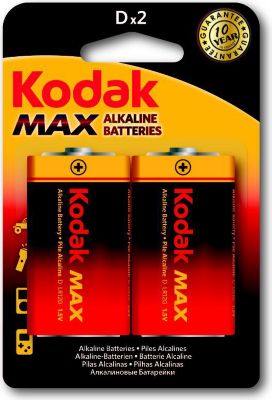 Pile KODAK KODAK - Piles - MAX Alcaline - D / LR20