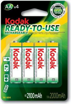 Pile rechargeable KODAK KODAK - Piles rechargeables - Ni-MH - AA Pile rechargeable KODAK KODAK - Piles rechargeables - Ni-MH - AA