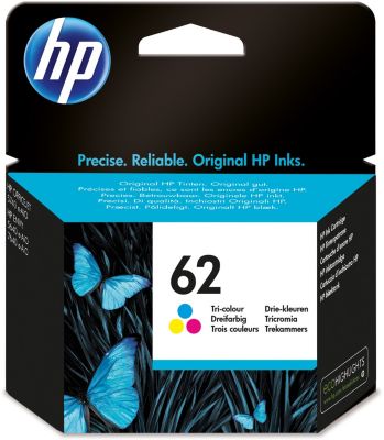 HP 62 Cartouche d'Encre Trois Couleurs Authentique (C2P06AE)