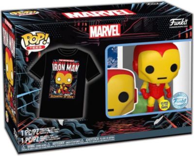 Figurine FUNKO Pop&tee - Marvel - Holiday Iron Man (gw) Figurine FUNKO Pop&tee - Marvel - Holiday Iron Man (gw)
