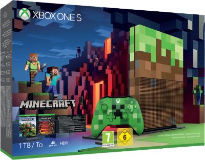 Console Xbox One S MICROSOFT 1To Minecraft Edition limitée Reconditionné