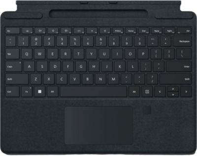 Clavier tablette MICROSOFT Surface Pro empreintes digitales noir