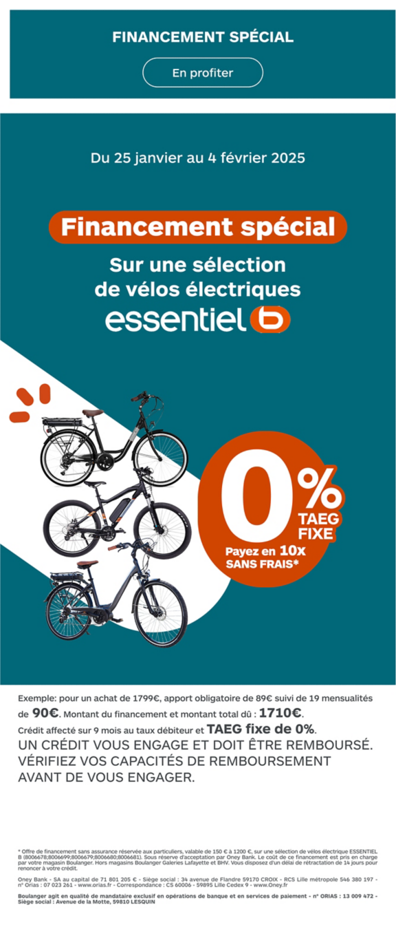 Financement spécial