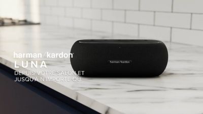 Voir la vidéo pour Enceinte portable HARMAN KARDON Luna Noir