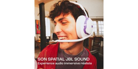 Casque gamer JBL Quantum 650 Blanc