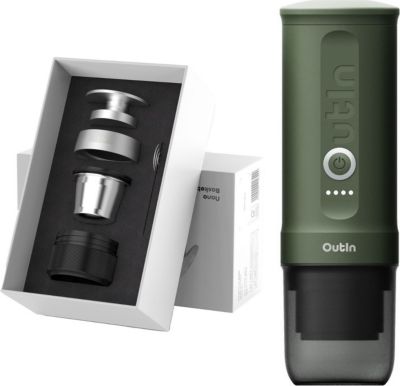 Nespresso OUTIN Nano Basket Plus Bundle - Forest Green