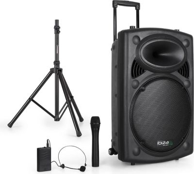 Enceinte sono IBIZA Enceinte sono portable 15" 800W - USB/BT