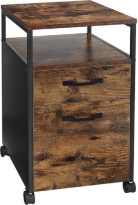 Armoire HELLOSHOP26 Caisson de bureau 2 tiroirs placard de r