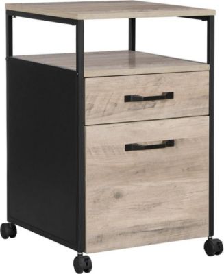 Armoire HELLOSHOP26 Caisson de bureau 2 tiroirs placard de r