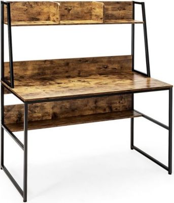 Bureau HELLOSHOP26 Bureau avec niche et bibliothèque table Bureau HELLOSHOP26 Bureau avec niche et bibliothèque table