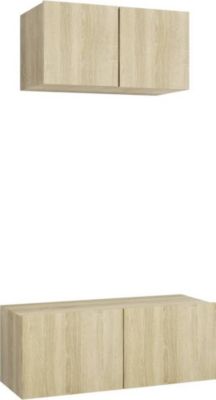 Meuble TV HELLOSHOP26 Ensemble de meubles armoire buffet TV té