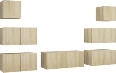 Meuble TV HELLOSHOP26 Ensemble de meubles armoire buffet TV té