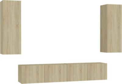 Meuble TV HELLOSHOP26 Ensemble de meubles armoire buffet TV té